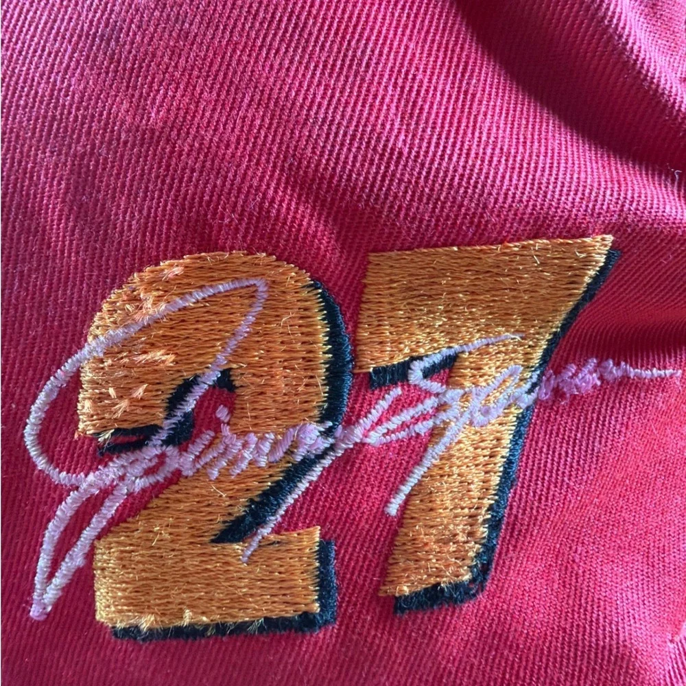 Vintage 90s Jimmy Spencer McDonalds Racing Team #27 Snapback Hat Red NASCAR Car